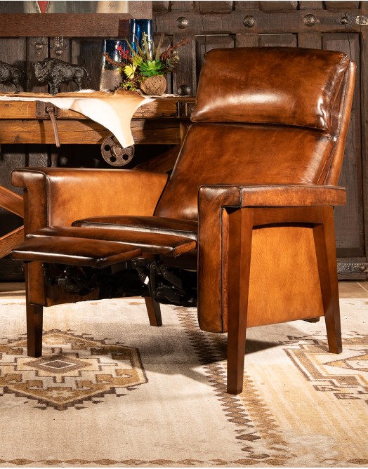Slayden Mocha Leather Recliner