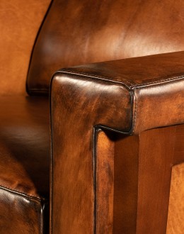 Slayden Mocha Leather Recliner