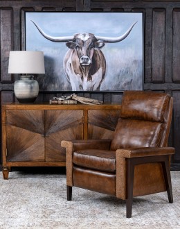 Slayden Rough Out Leather Recliner Slayden Rough Out Leather Recliner