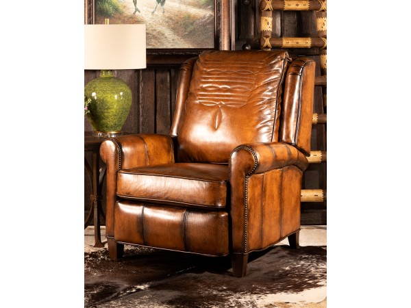 Havertys leather online recliner