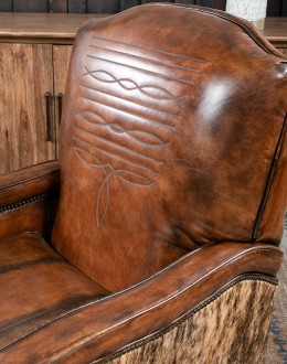 Traditional Western Leather Recliner