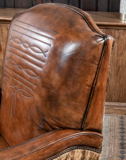 Traditional Western Leather Recliner