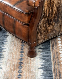 Traditional Western Leather Recliner