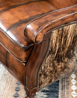 Traditional Western Leather Recliner