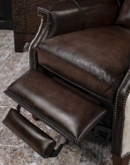 Wylie Smoke Leather Recliner