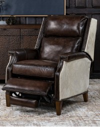 Wylie Smoke Leather Recliner