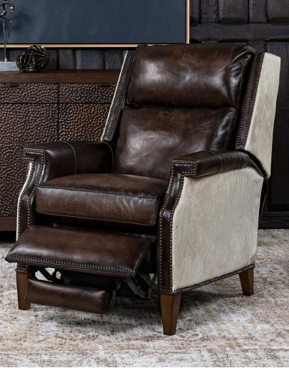 Wylie Smoke Leather Recliner