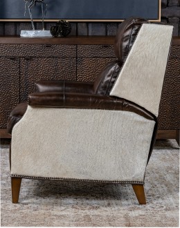 Wylie Smoke Leather Recliner