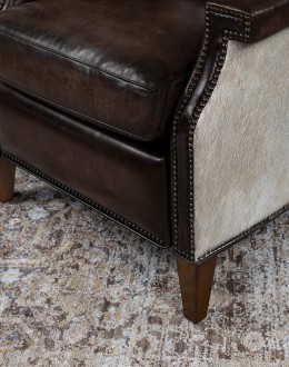 Wylie Smoke Leather Recliner