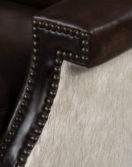 Wylie Smoke Leather Recliner