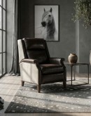 Wylie Smoke Leather Recliner
