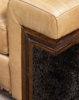 Alpine Ivory Leather Sofa