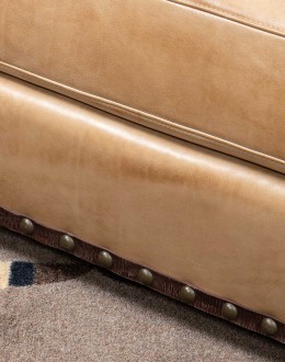 Alpine Ivory Leather Sofa
