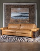 modern rustic style leather sofa,modern rustic sofa with full grain leather