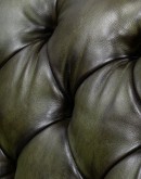 Audrey Olive Leather Settee