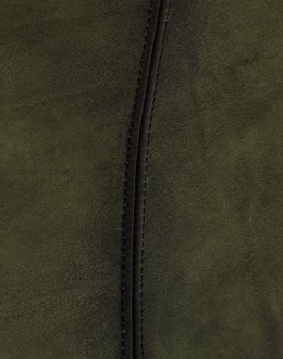 Audrey Olive Leather Settee