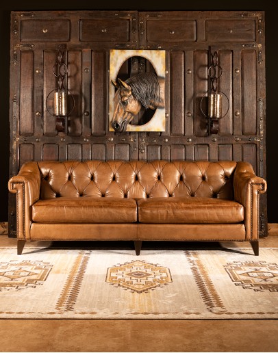 Avondale Leather Chesterfield Sofa, High Quality Leather Sectional Furniture