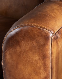 fine western leather sofa,western sofa with saddle leather