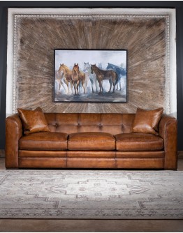 Baccarat Leather Sofa