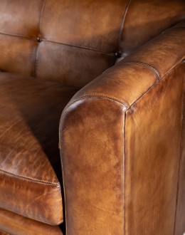 fine western leather sofa,western sofa with saddle leather
