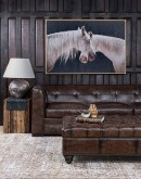 Bellamy Smoke Leather Sofa