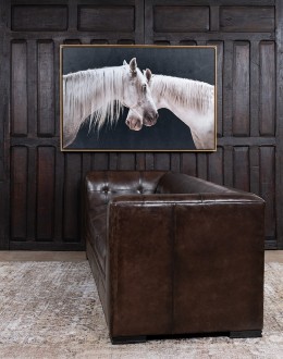 Bellamy Smoke Leather Sofa