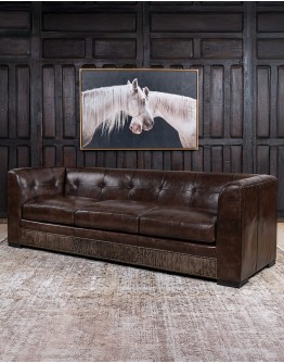 Bellamy Smoke Leather Sofa Bellamy Smoke Leather Sofa