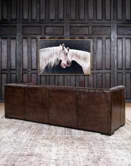 Bellamy Smoke Leather Sofa