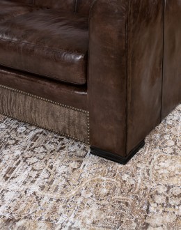 Bellamy Smoke Leather Sofa