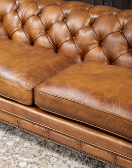 high quality leather chesterfield sofa, remington tanner furniture,chesterfield sofa with saddle leather