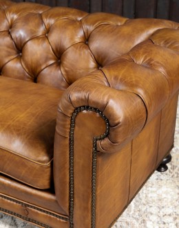 high quality leather chesterfield sofa, remington tanner furniture,chesterfield sofa with saddle leather