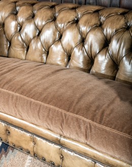 oversized leather chesterfield sofa