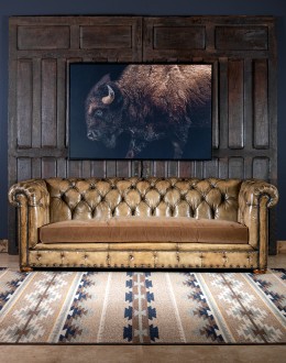 oversized leather chesterfield sofa