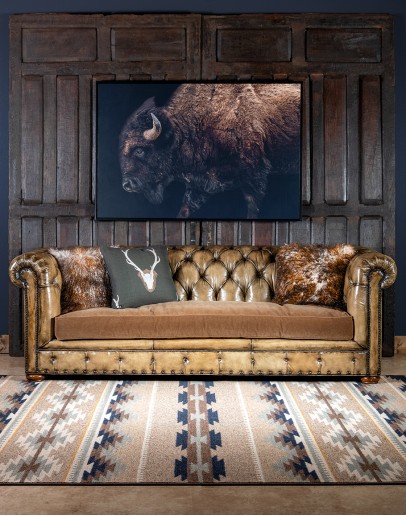 Big Tex Chesterfield Sofa oversized leather chesterfield sofa