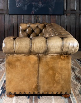 oversized leather chesterfield sofa