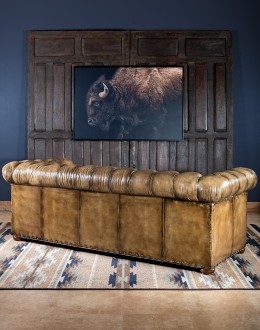 oversized leather chesterfield sofa