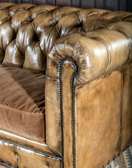 oversized leather chesterfield sofa