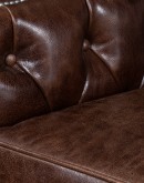 Bozeman Tufted Leather Loveseat