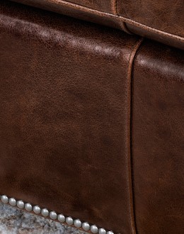 Bozeman Tufted Leather Loveseat