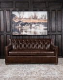 Bozeman Tufted Leather Loveseat