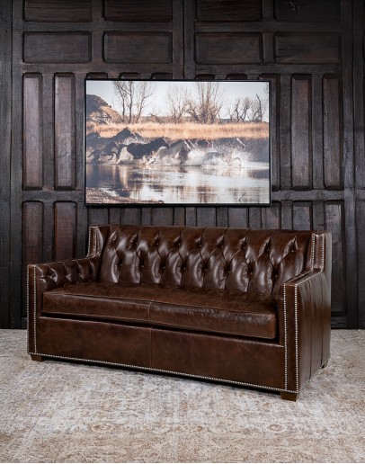 Bozeman Tufted Leather Loveseat Bozeman Tufted Leather Loveseat
