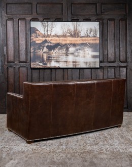 Bozeman Tufted Leather Loveseat
