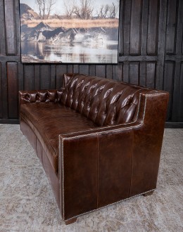 Bozeman Tufted Leather Loveseat