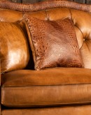 large curved leather sofa,curved sectional sofa made with saddle leather,tufted curved leather sofa