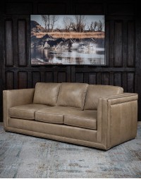 Bryce Sand Leather Sofa