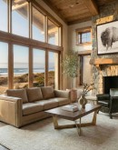 Bryce Sand Leather Sofa