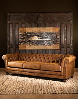 Buckeye Leather Chesterfield Sofa distressed vintage leather chesterfield sofa