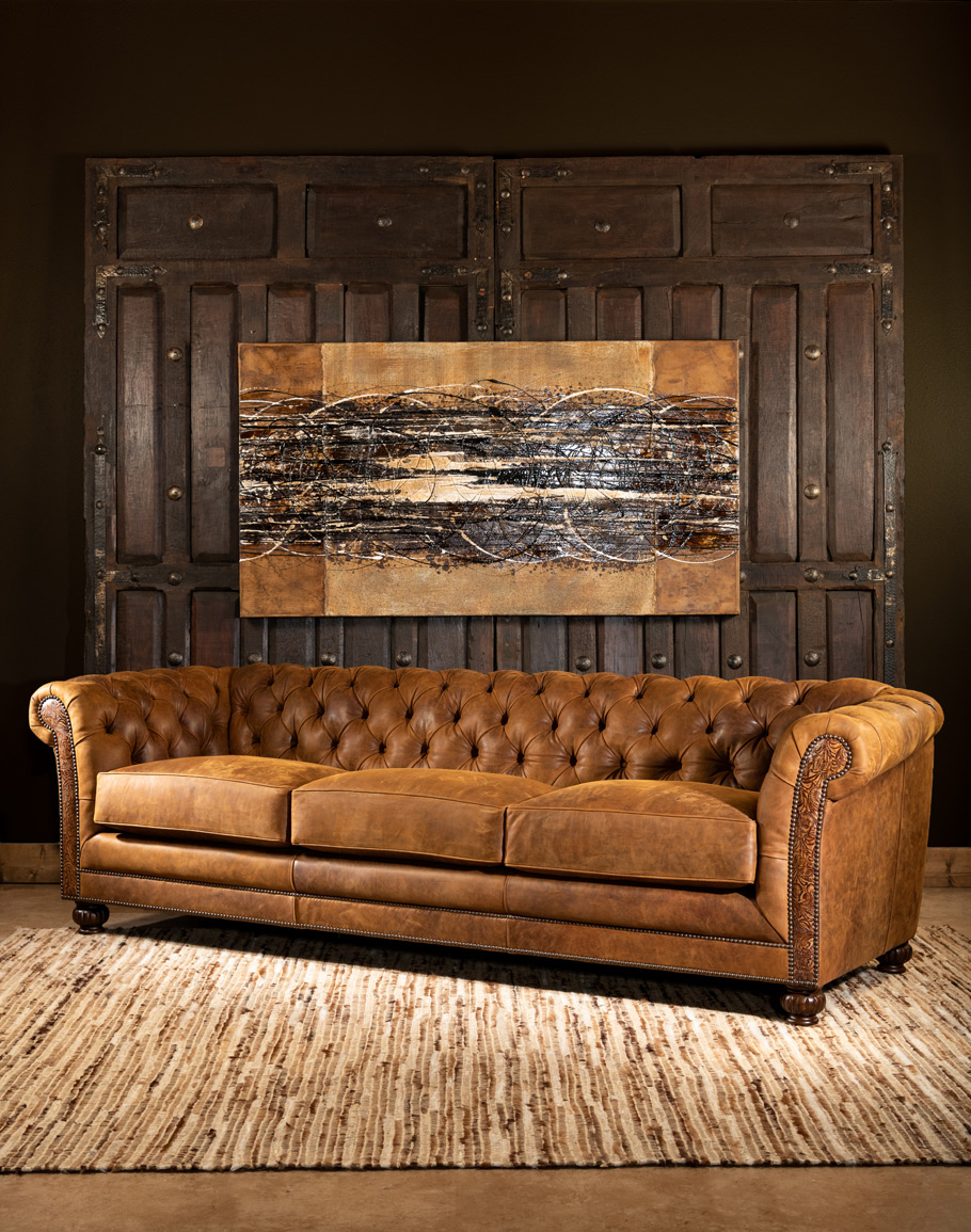 kunst Gevangenisstraf Superioriteit Buckeye Leather Chesterfield Sofa | Fine Leather Furniture