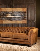 distressed vintage leather chesterfield sofa