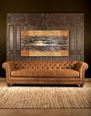 distressed vintage leather chesterfield sofa